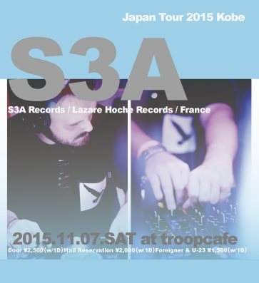 S3A Japan Tour 2015 Kobe - フライヤー表