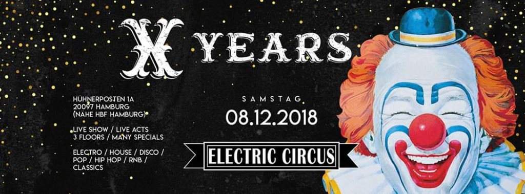 Electric Circus Celebrates 'X' - フライヤー表