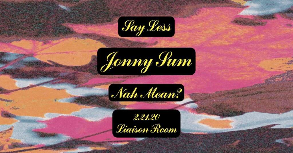 Say Less Dance More - Jonny Sum & Nah Mean - Página frontal