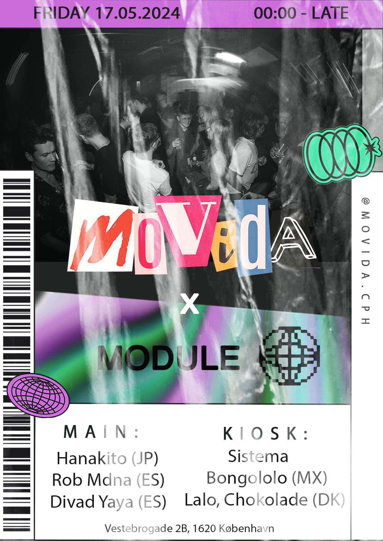 MOVIDA x MODULE - フライヤー表