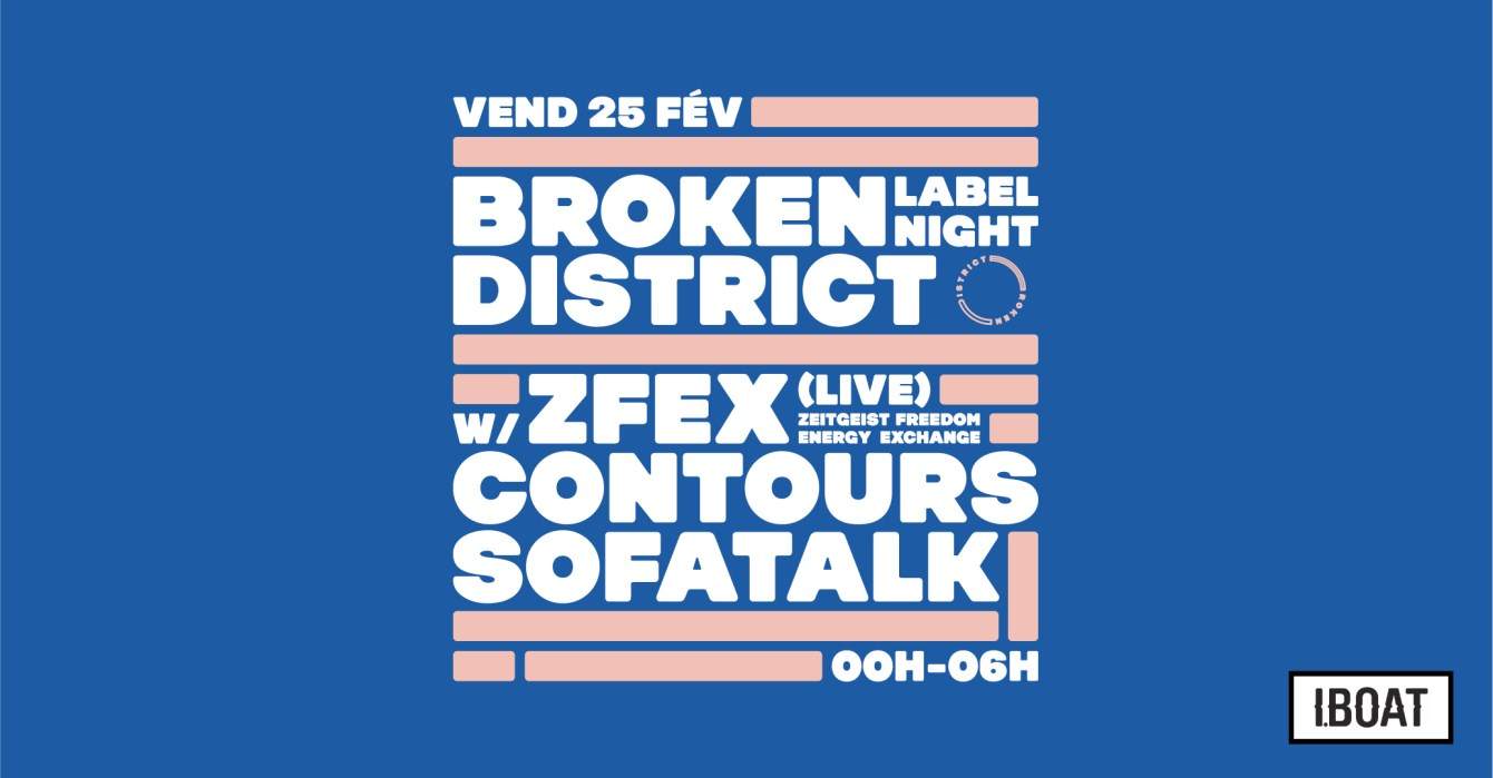 Broken District Label Night - フライヤー表