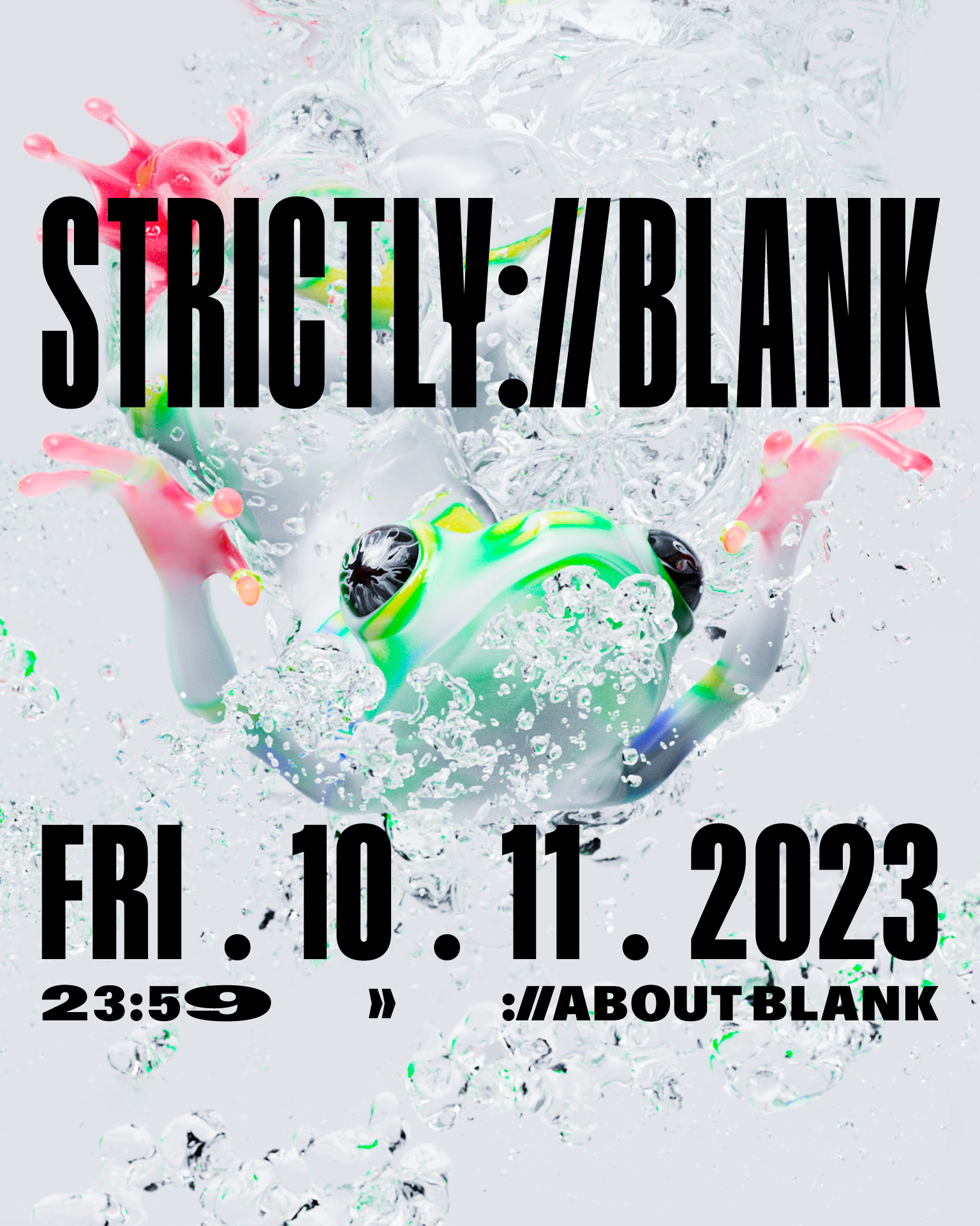 strictly://blank with not even noticed & nthng - フライヤー表