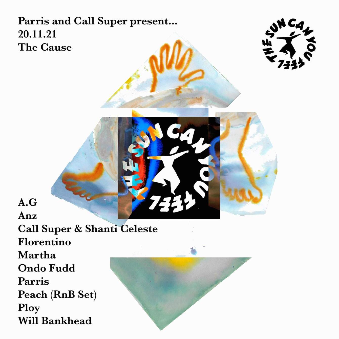 Parris & Call Super present Can You Feel The Sun - フライヤー表