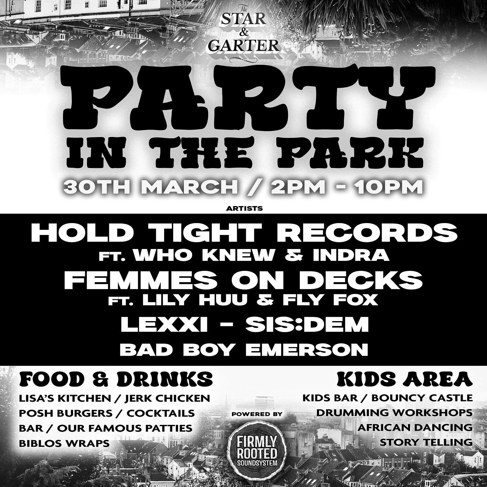 Star & Garter Presents : Party in the Park - フライヤー表