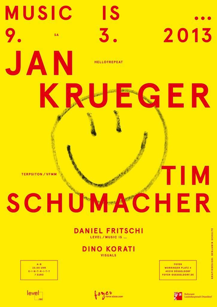 Music is... mit Jan Krüger, Tim Schumacher, Daniel Fritschi - Página frontal