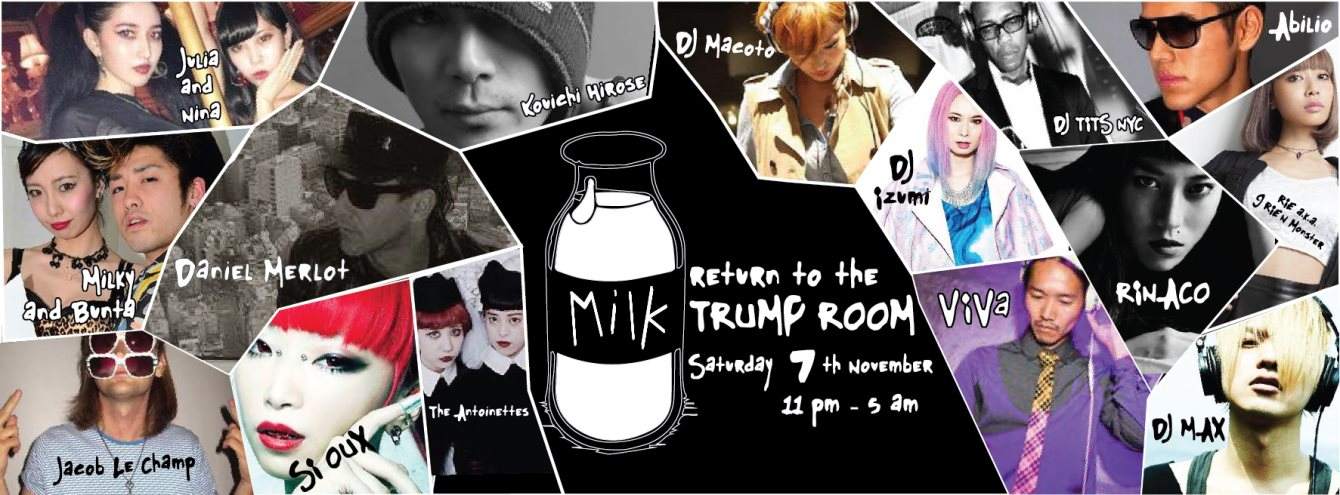 Milk Returns to The Trump Room - Página frontal