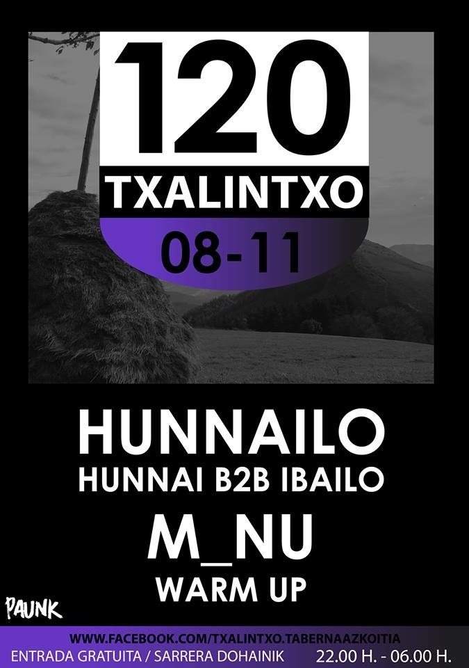 Hunnailo & M_nu at Txalintxo - Página frontal