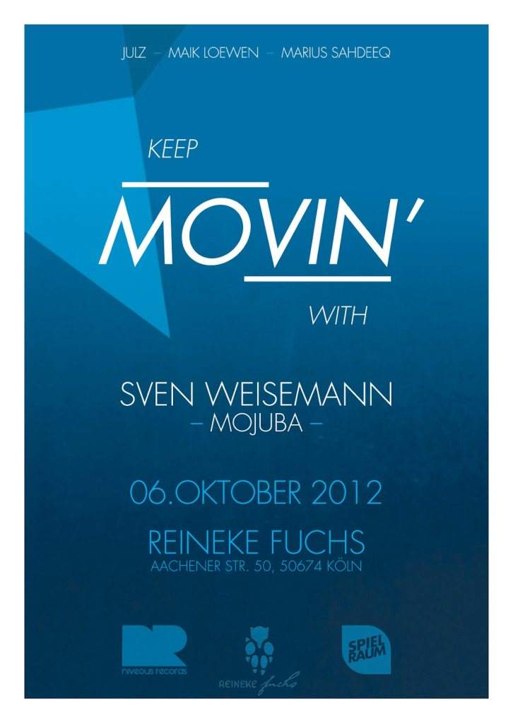 Keep Movin' with Sven Weisemann - Página frontal