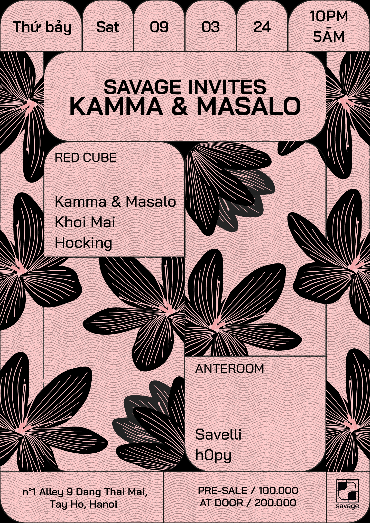 Savage Invites Kamma & Masalo - Página frontal