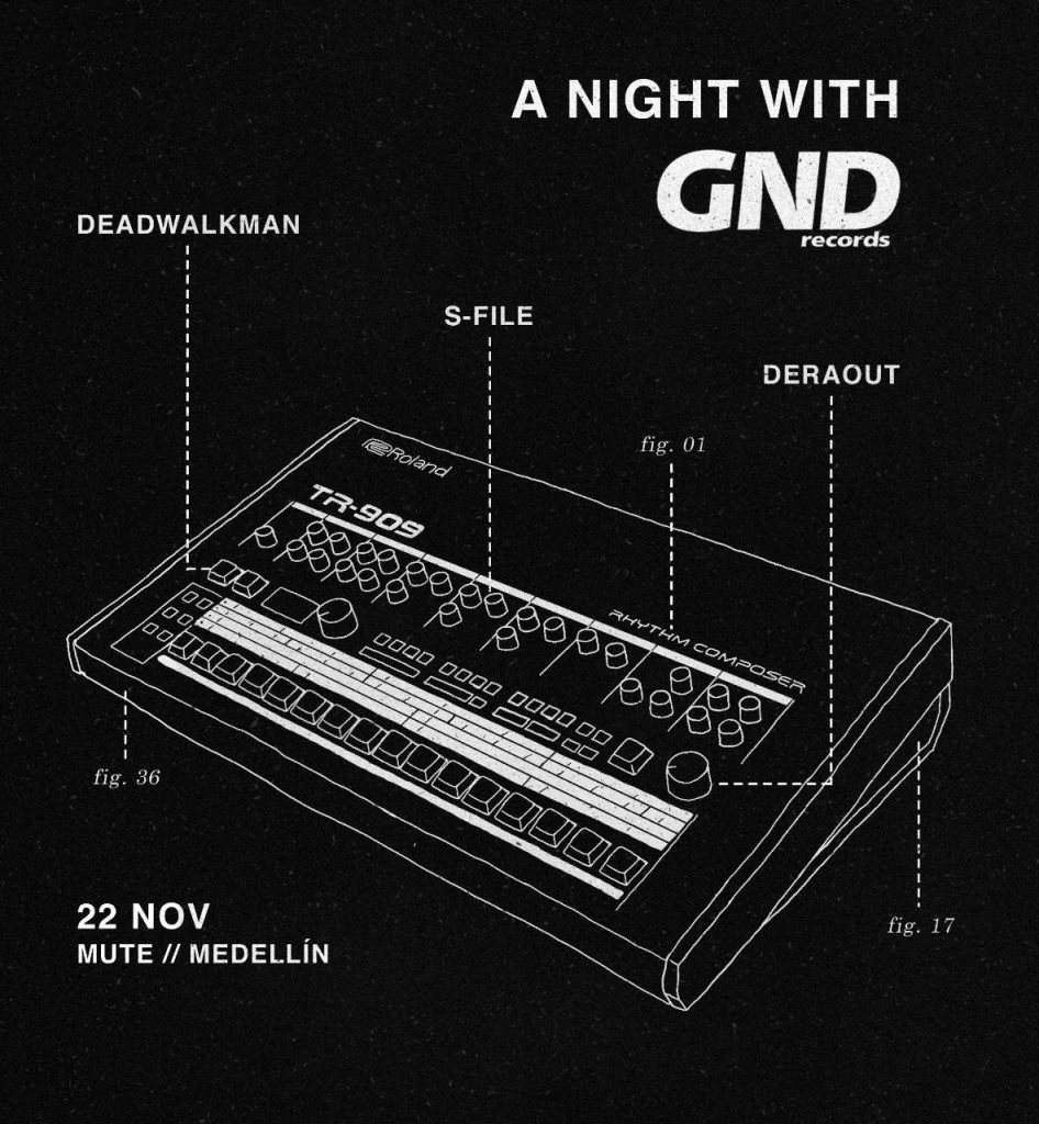 A Night with GND Records - フライヤー表