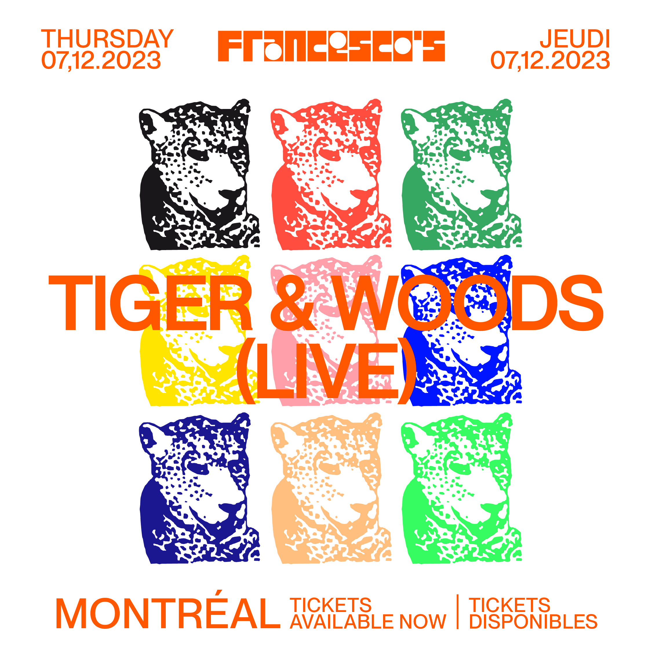 Tiger & Woods (Live Set) in Montréal - Página frontal