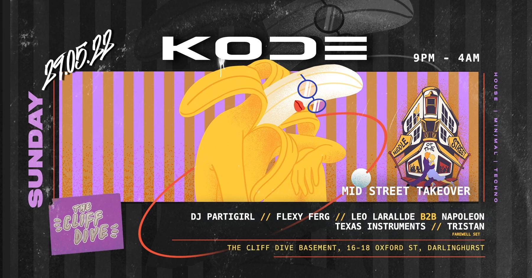 ▲▼ KODE #72 FT. MID STRET TAKEOVER ▲▼ - フライヤー表