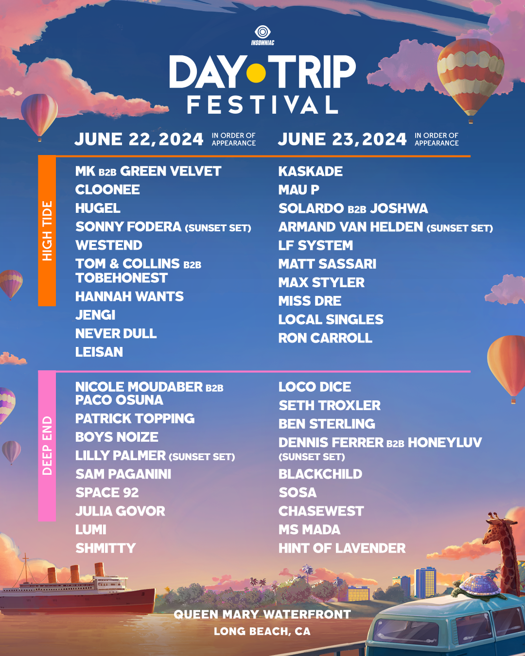 2024 Day Trip Festival at The Queen Mary, Los Angeles