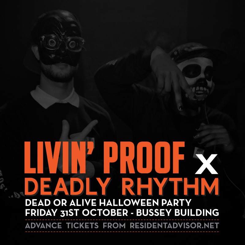 Deadly Rhythm x Livin' Proof Halloween Party - Página frontal