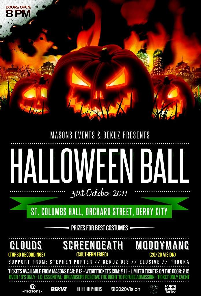 Bekuz Halloween Ball with Clouds,screendeath & Moodymanc - Página frontal