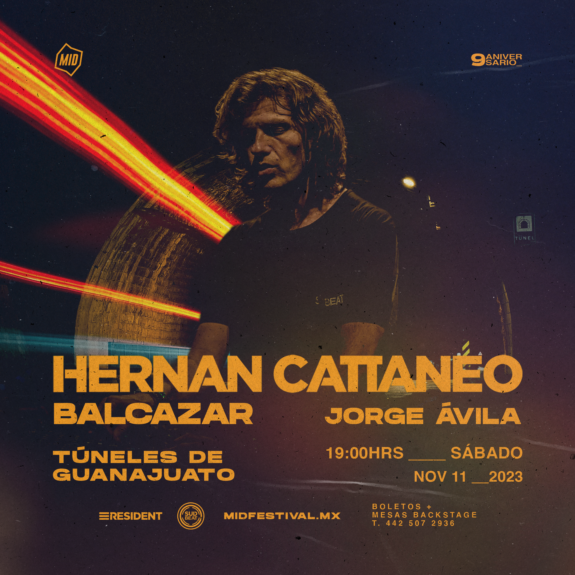 Hernan Cattaneo / Túneles de Guanajuato - フライヤー表