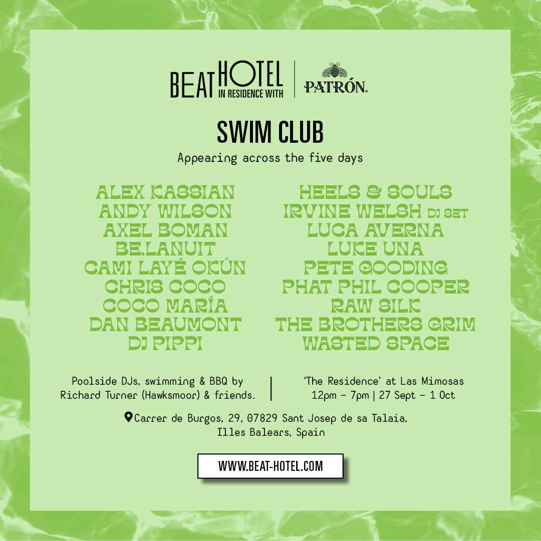 Beat Hotel Swim Club - Wednesday - フライヤー表