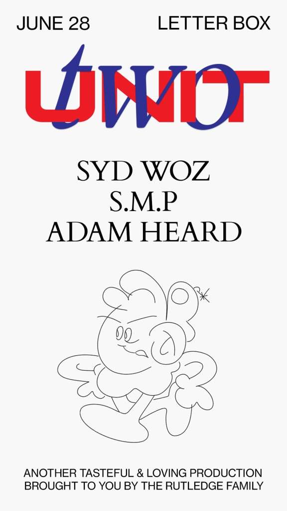 Unit Two with Syd Woz, SMP, & Adam Heard - フライヤー表