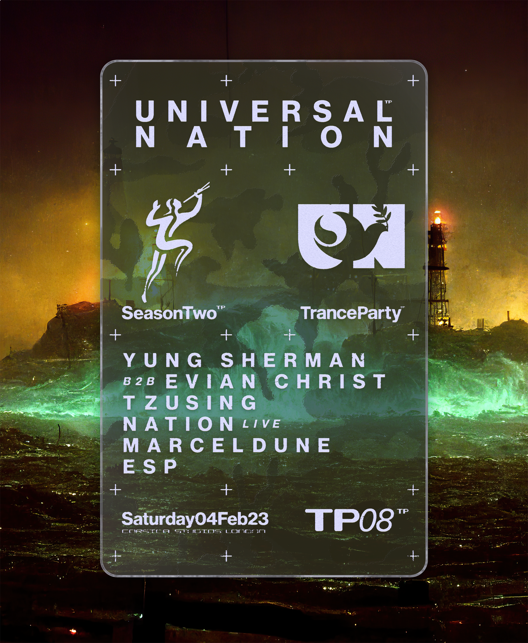 TranceParty:Universal Nation - Página frontal