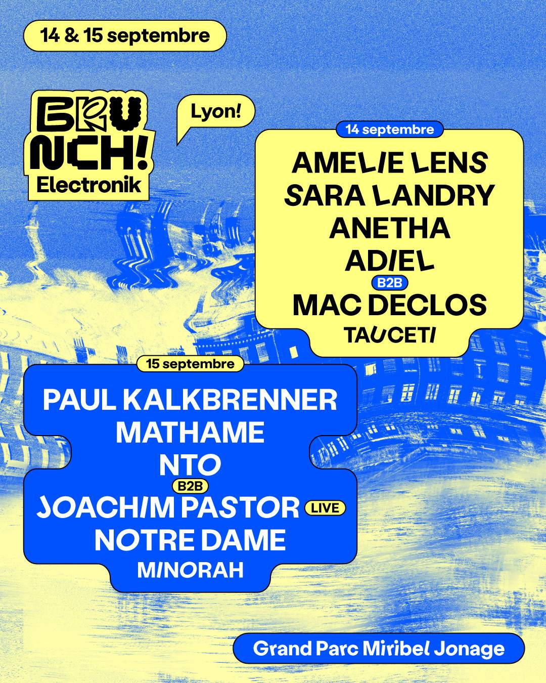 Brunch Electronik Lyon #1: Amelie Lens, Paul Kalkbrenner, Sara Landry,  Mathame, Anetha a TBA - Grand Parc Miribel Jonage, Lione