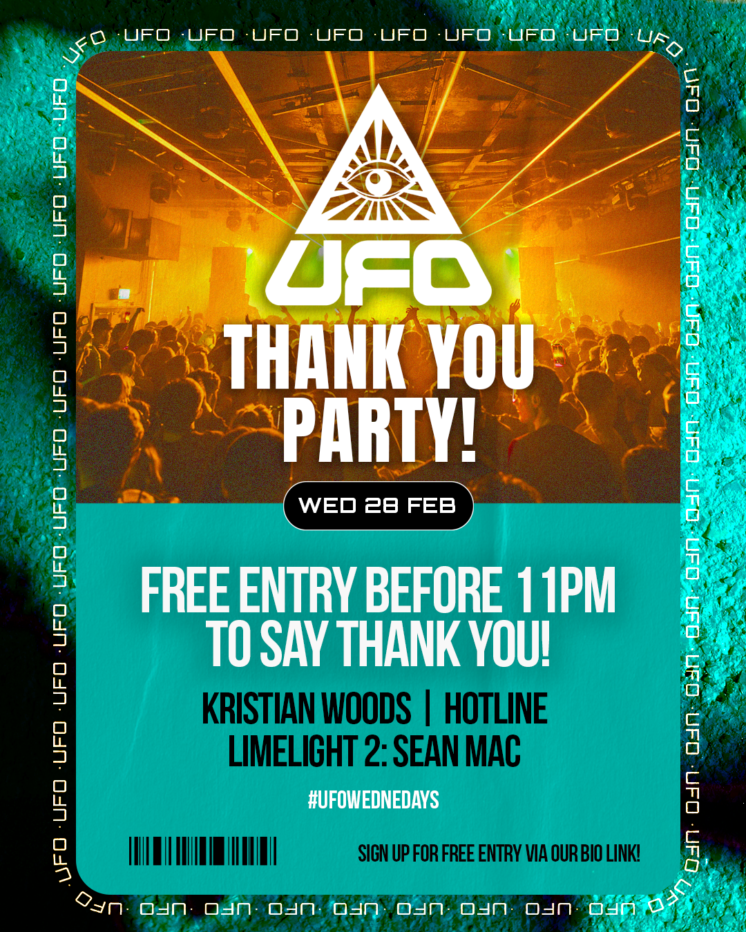 UFO - THANK YOU PARTY - Página frontal