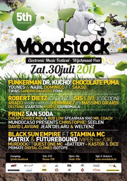 Moodstock Electronic Music Festival - 5 Years Celebration - フライヤー裏
