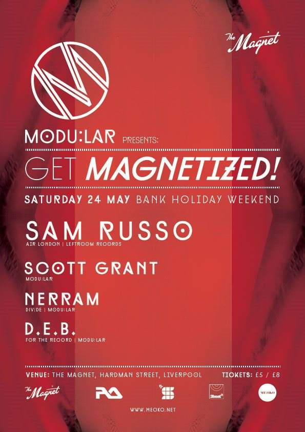 Modular presents: Get Magnetized! with Sam Russo - フライヤー裏