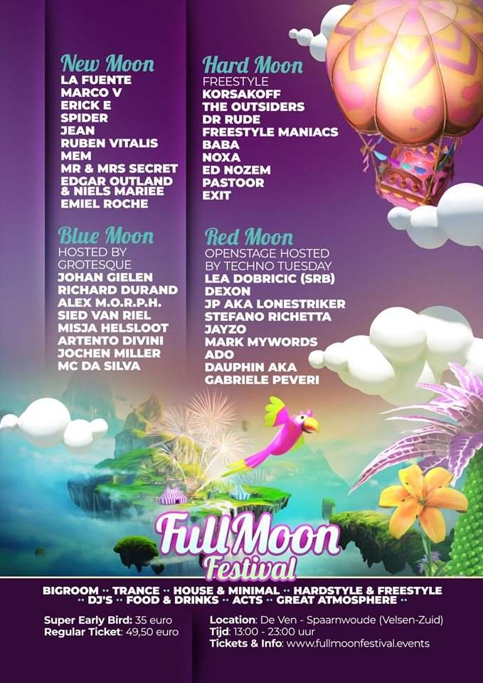 Full Moon Festival - Página frontal