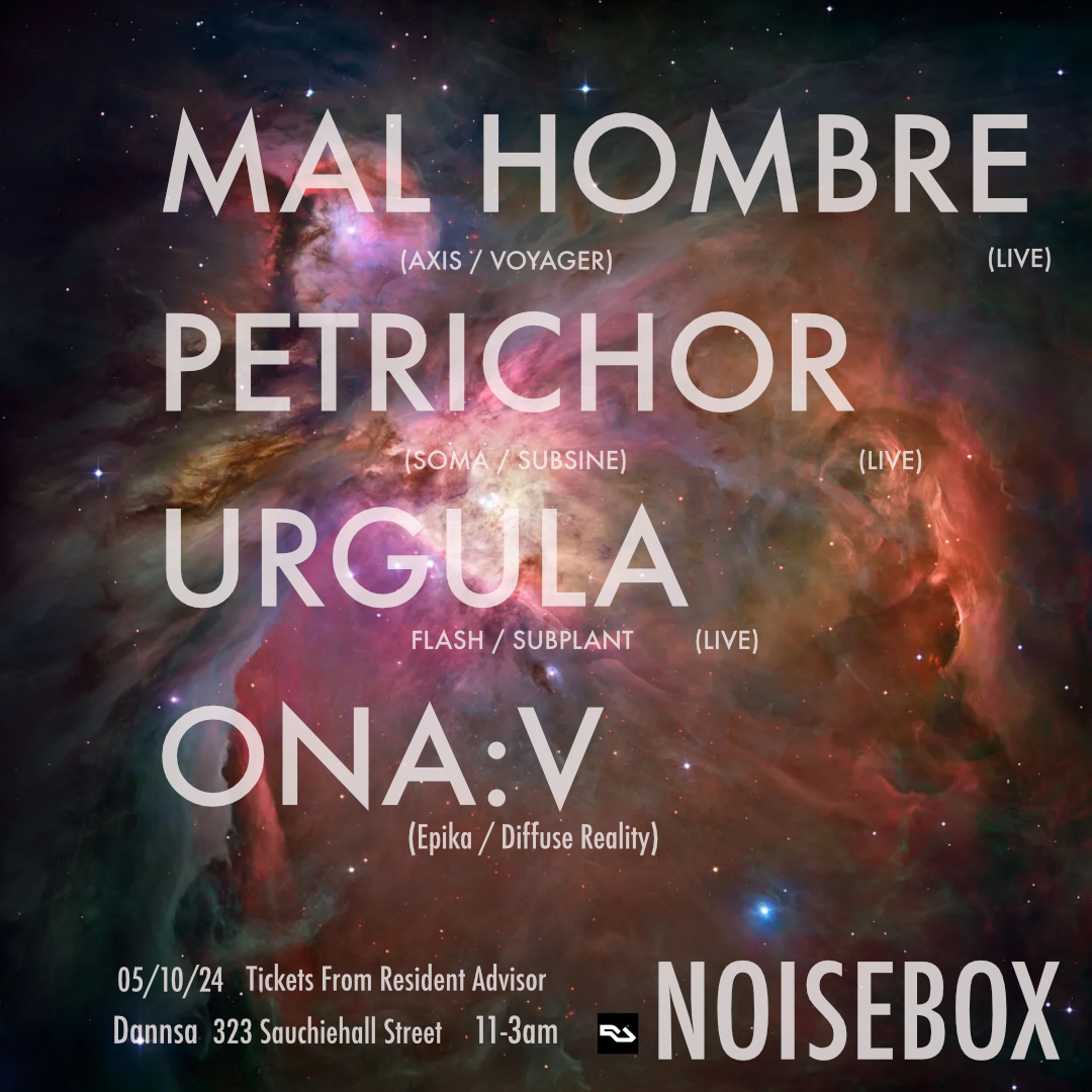 NoiseBox feat Mal Hombre, Petrichor, URGULA , ona:v - Página frontal