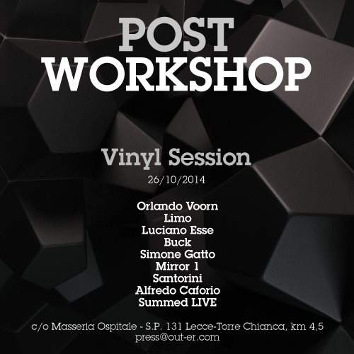 Out-ER Workshop & Post Workshop Vinyl Session - Página trasera