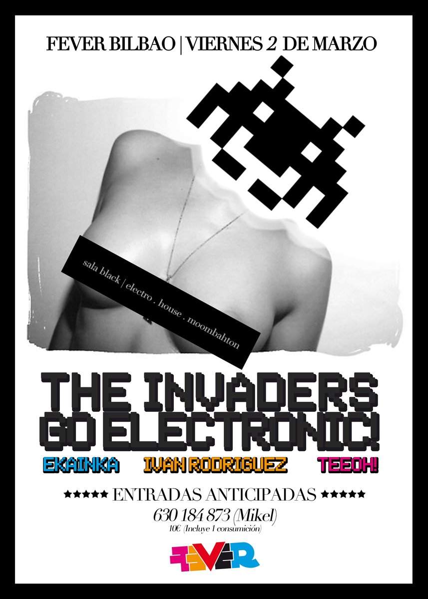 The Invaders Go Electronic - Página frontal