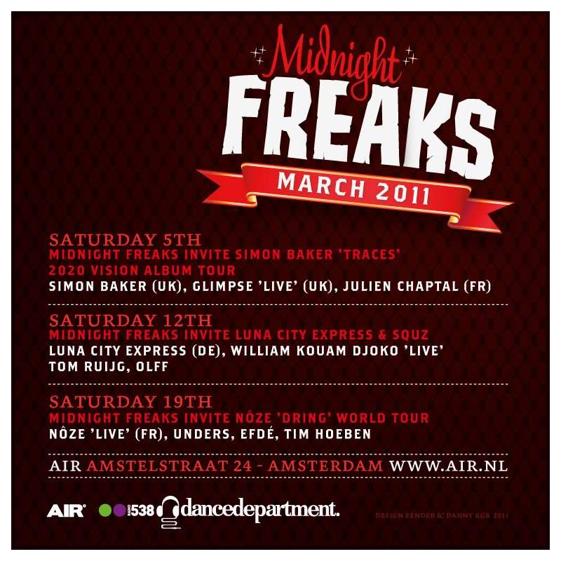 Midnight Freaks Invite Nôze 'Live' - Página trasera