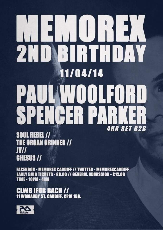 Memorex 2ND Birthday with Paul Woolford & Spencer Parker (4HR B2B SET) - Página frontal