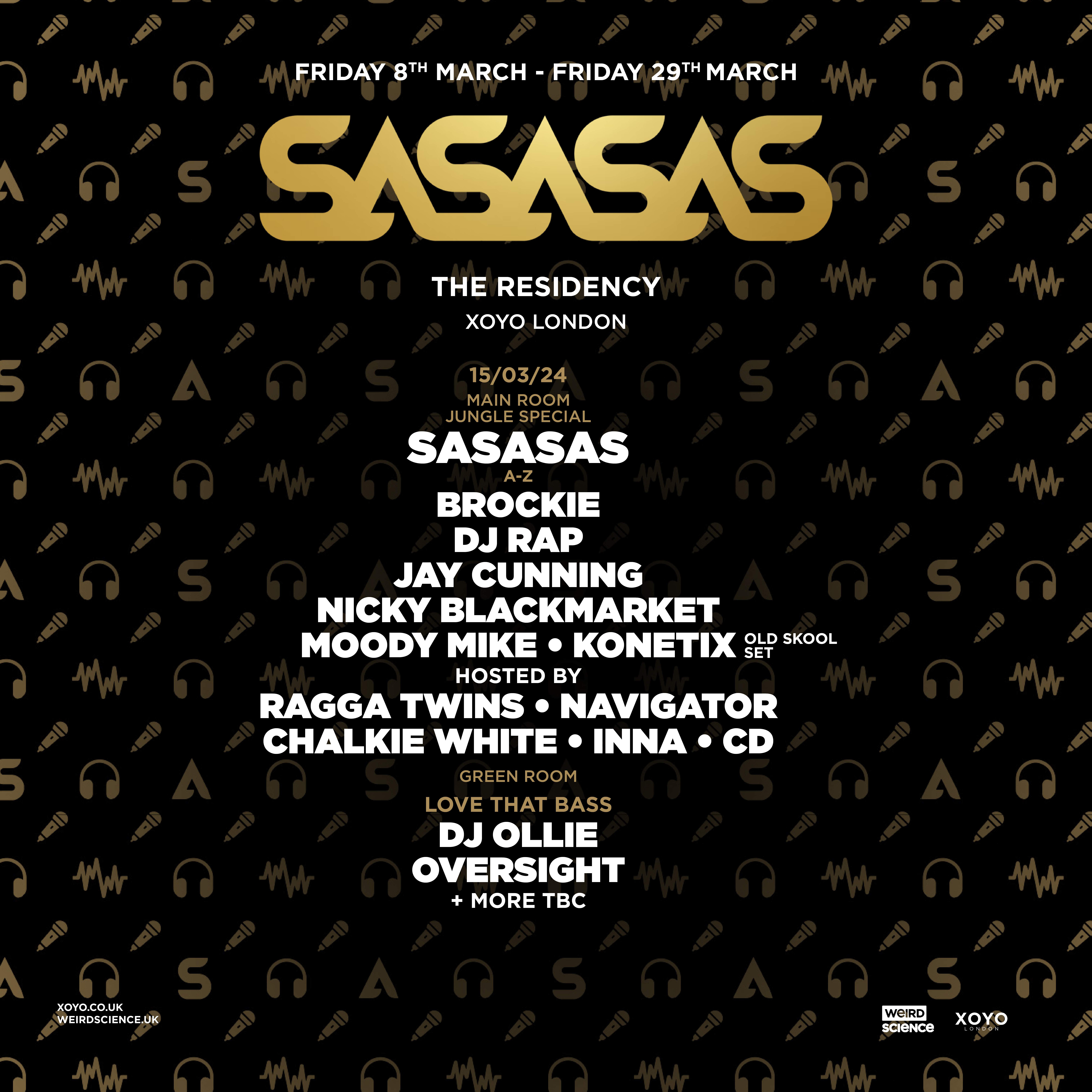 SASASAS : The Residency (Week 2) - フライヤー裏