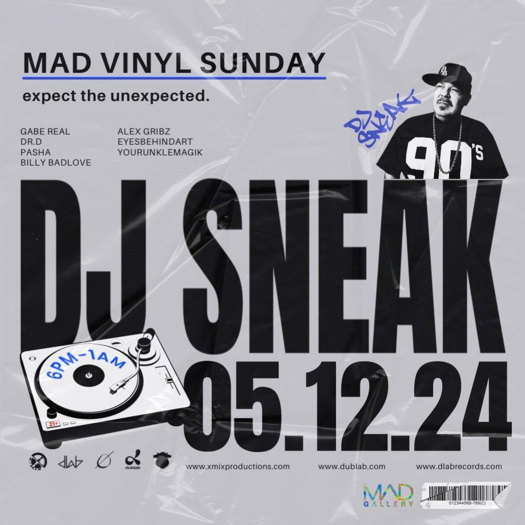 Mad Vinyl Sunday - フライヤー表