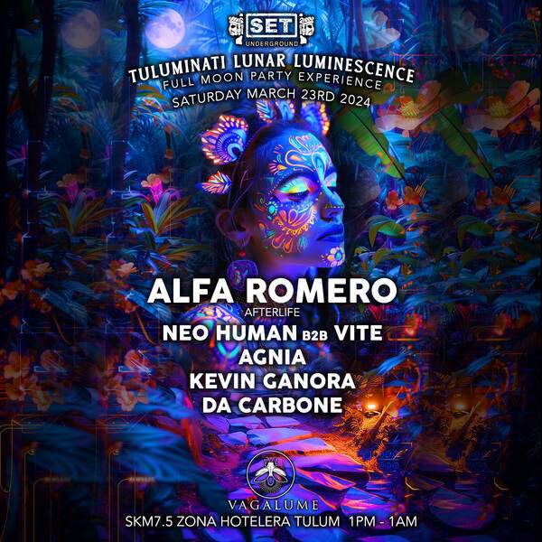 Alfa Romero & MORE ARTISTS - by SET UNDERGROUND'S - フライヤー表