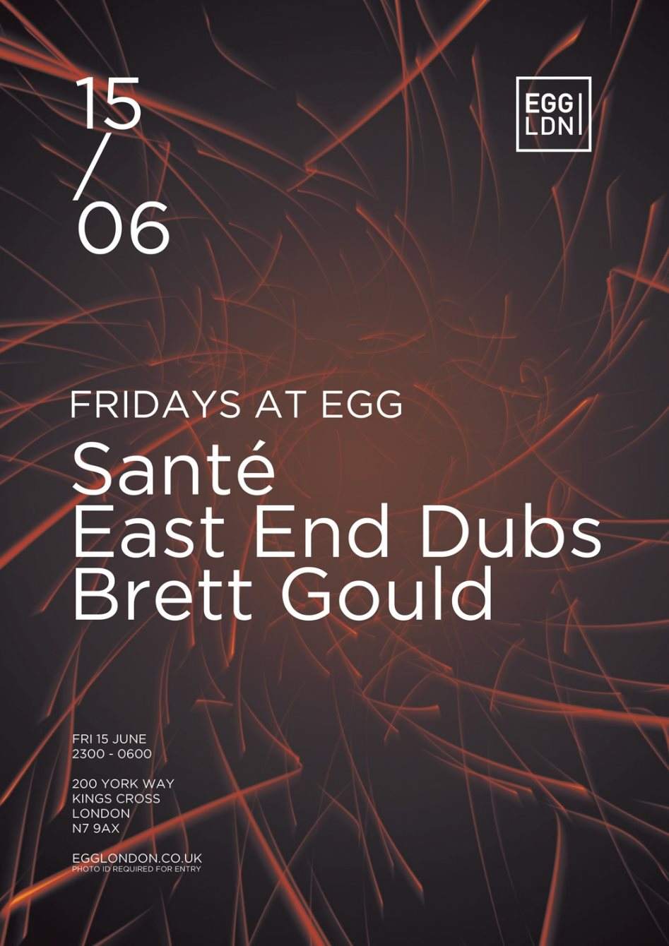 Fridays at EGG: Santé, East End Dubs, Brett Gould and More - Página frontal
