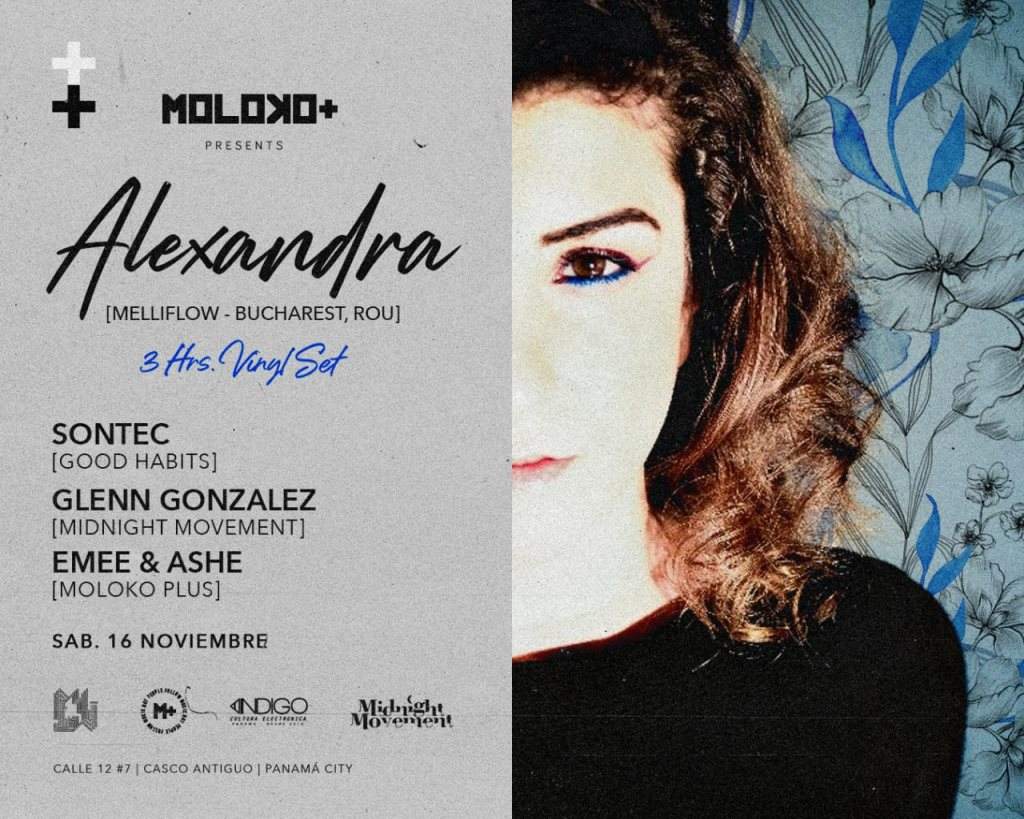 Moloko Plus & Midnight Movement presentan: Alexandra (Melliflow) - Página frontal