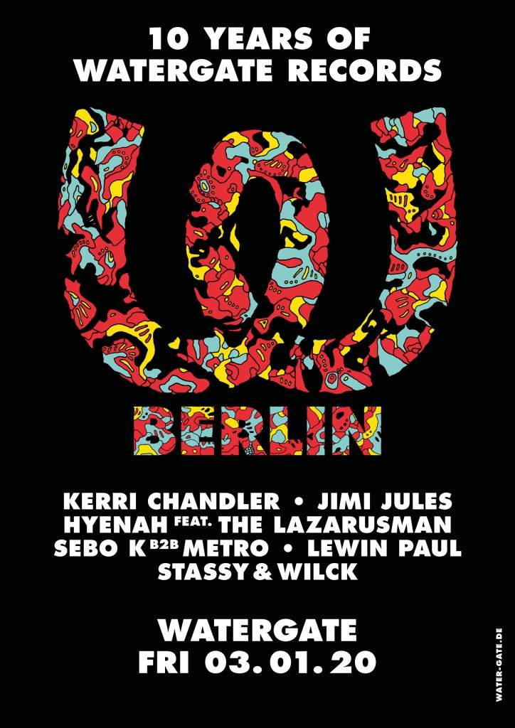 10 Years of Watergate Records with Kerri Chandler, Jimi Jules, Hyenah, Sebo K and More - Página frontal