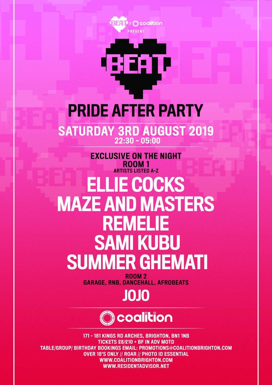 Love Beat Pride After Party - フライヤー表