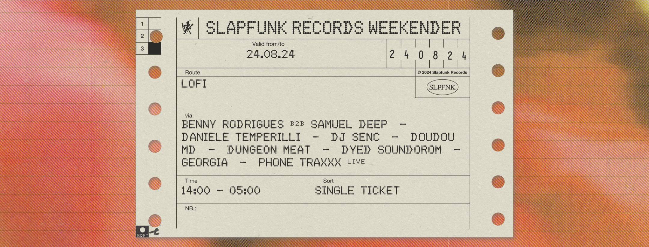 SlapFunk X Lofi - Summer Gathering #3 - フライヤー表