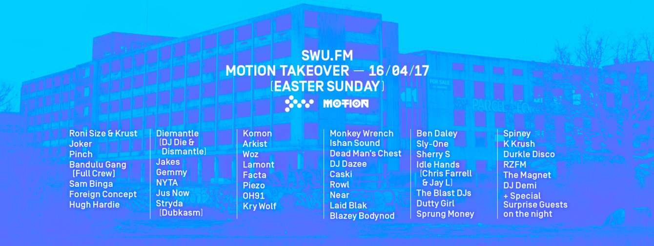 SWU.FM Motion Takeover  - フライヤー表