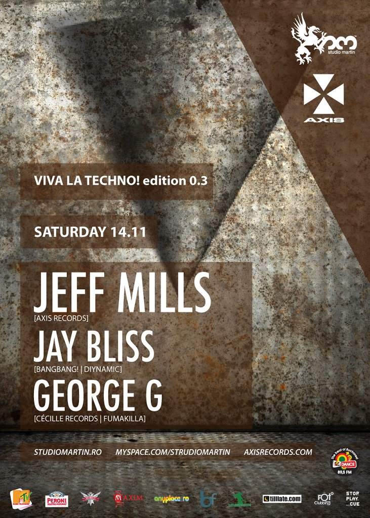 Jeff Mills // Viva La Techno! Edition 0.3 - フライヤー表