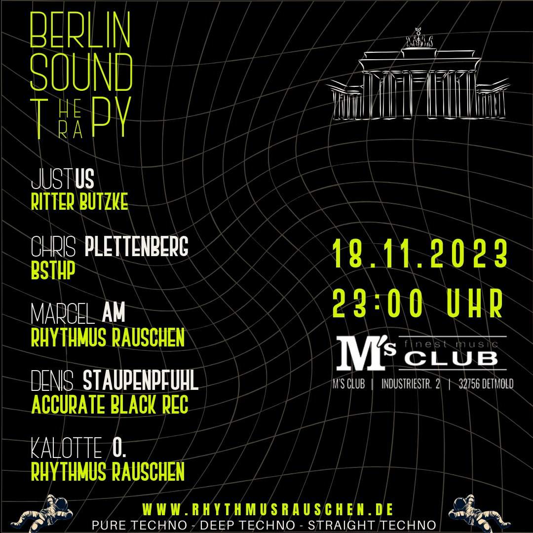 BERLIN SOUND THERAPY SHOWCASE at M´s Club Detmold, Bielefeld