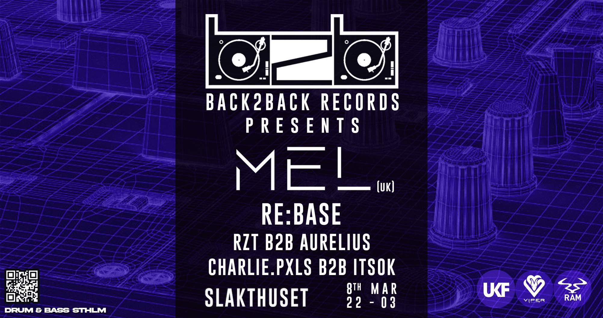 Back2Back Records presents: MEL (UK) - Página frontal