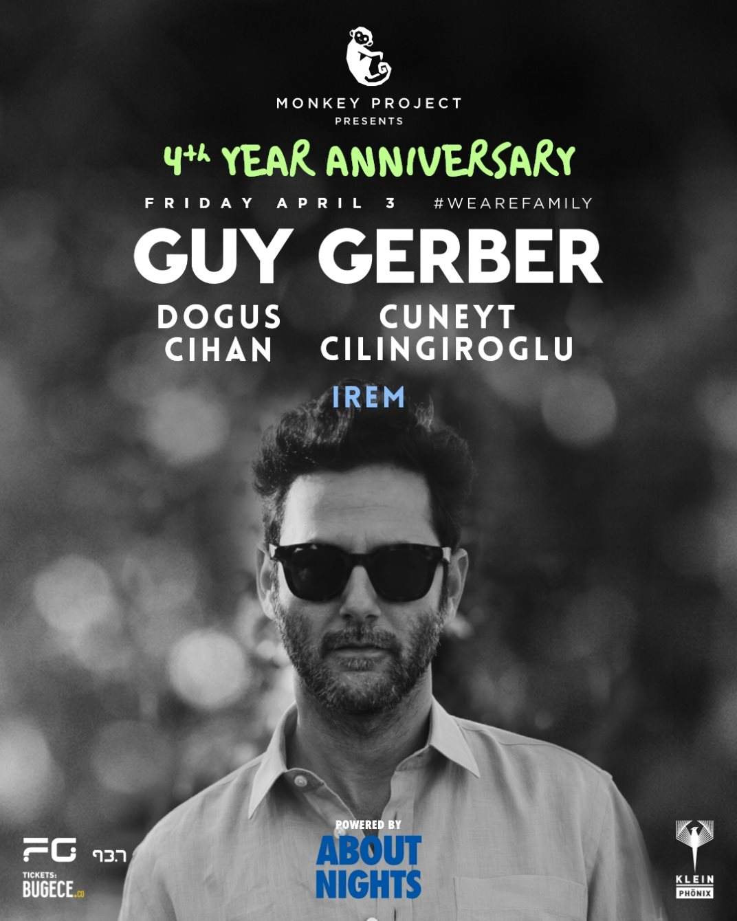 4th Anniversary Of Monkey Project Guy Gerber & Dogus Cihan & Cuneyt Cilingiroglu & Irem - Página frontal