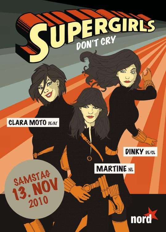 Supergirls featuring Dinky, Clara Moto & Martine - Página frontal
