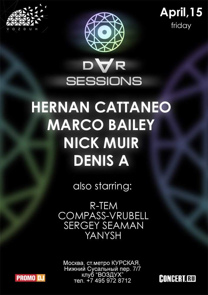 Dar Sessions with Hernan Cattaneo & Denis A - Página frontal