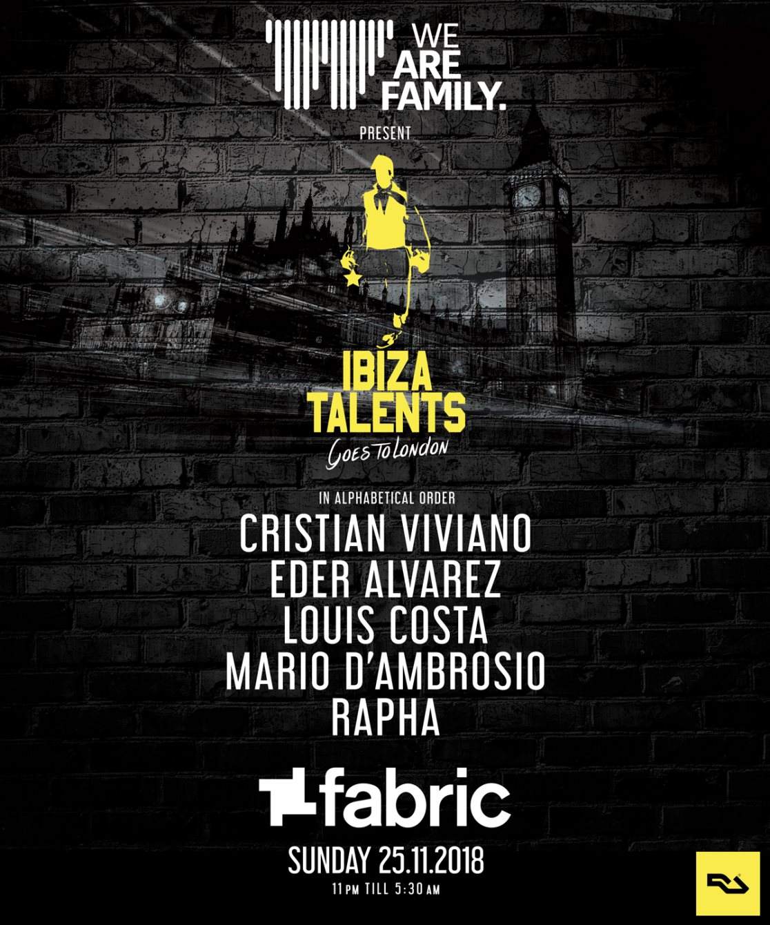 Sundays at fabric: We Are Family present Ibiza Talents - Página frontal