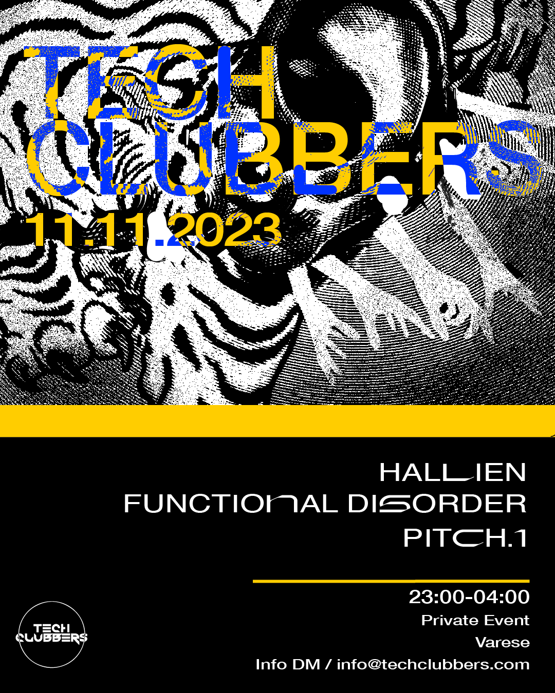 Tech Clubbers Event W/ Functional Disorder - フライヤー裏